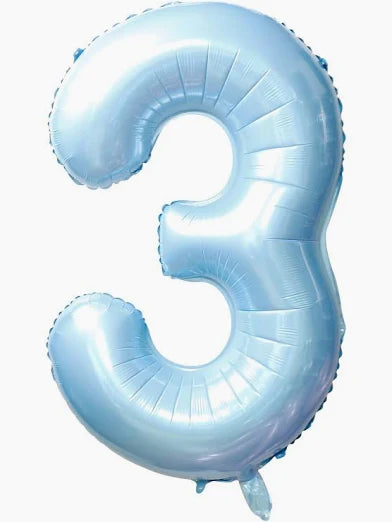 34” Number 3 Baby Blue AirRise