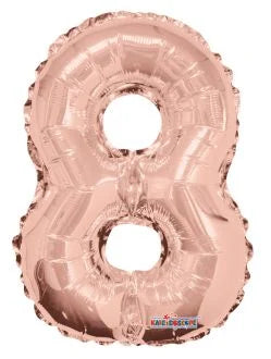 14” Number 8 Rose Gold Kaleidoscope