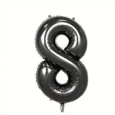 16" Black Number #8