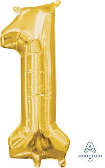 16” Number 1 Gold Anagram