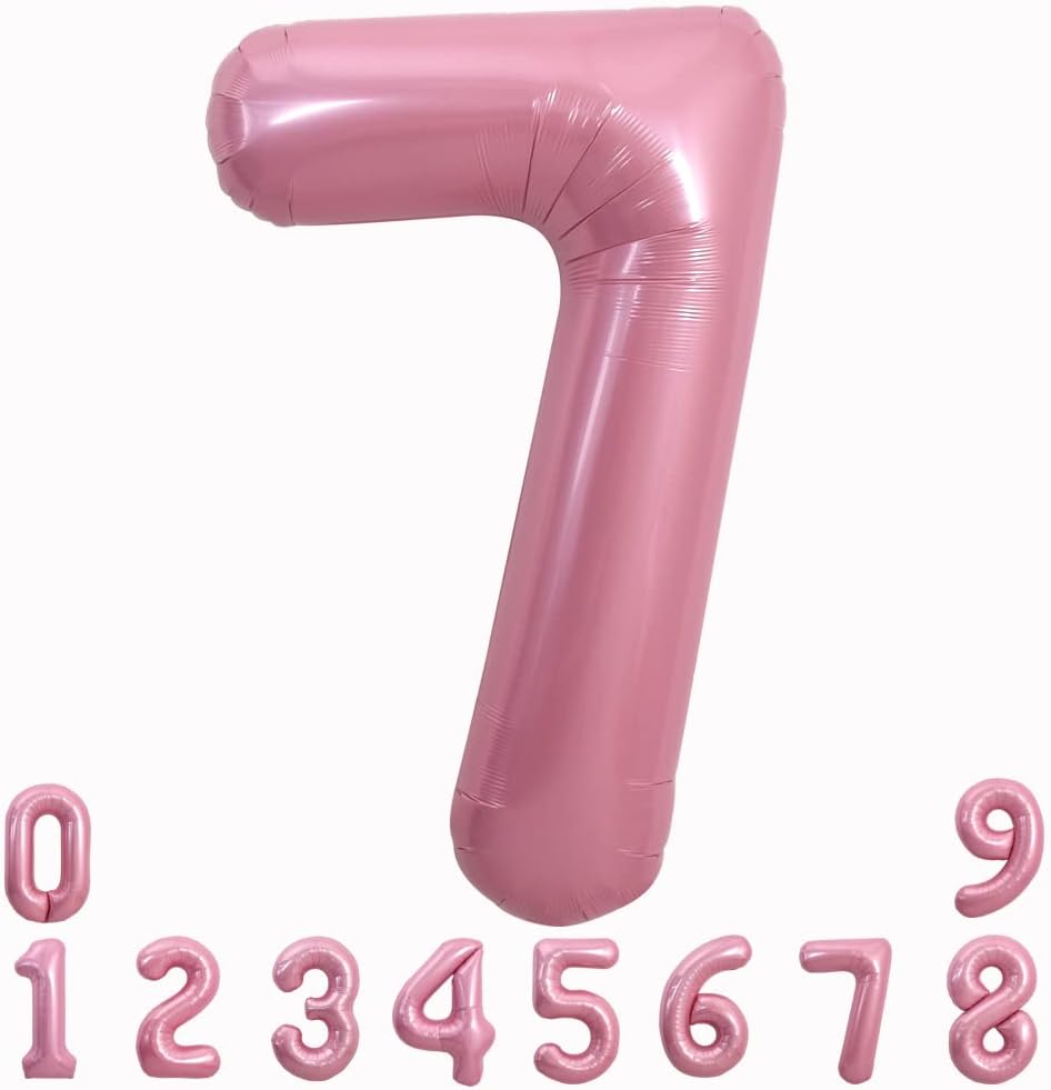 32” Baby Pink Number 7