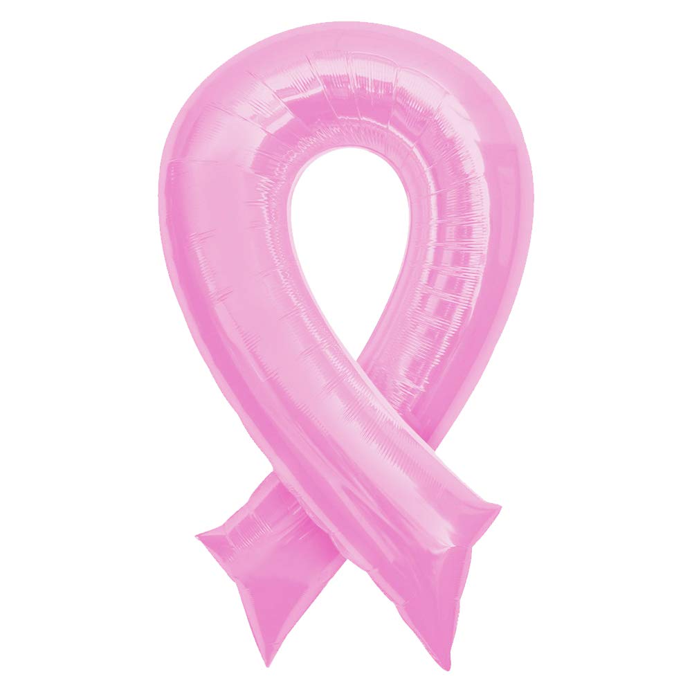 36" XL Pink Ribbon Mylar