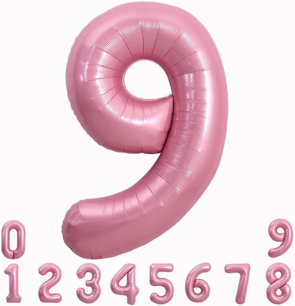 32” Baby Pink Number 9