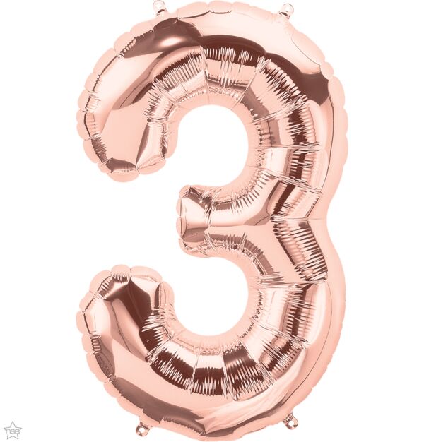 34” Number 3 Rose Gold North Star