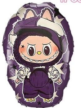 26" Labubu Purple Mylar
