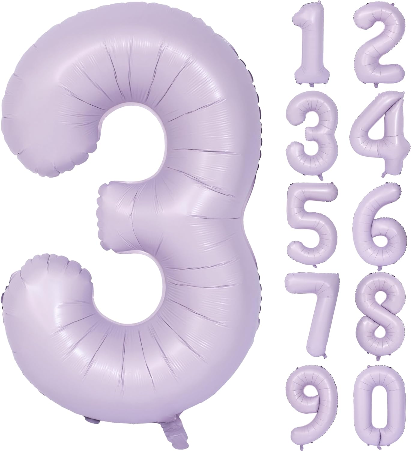 40” Macaron Purple Number 3