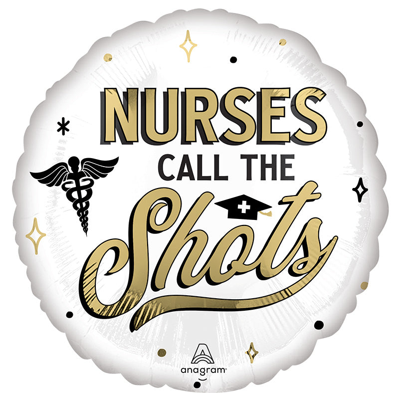 18” Nurses Call the Shots Graduation Foil