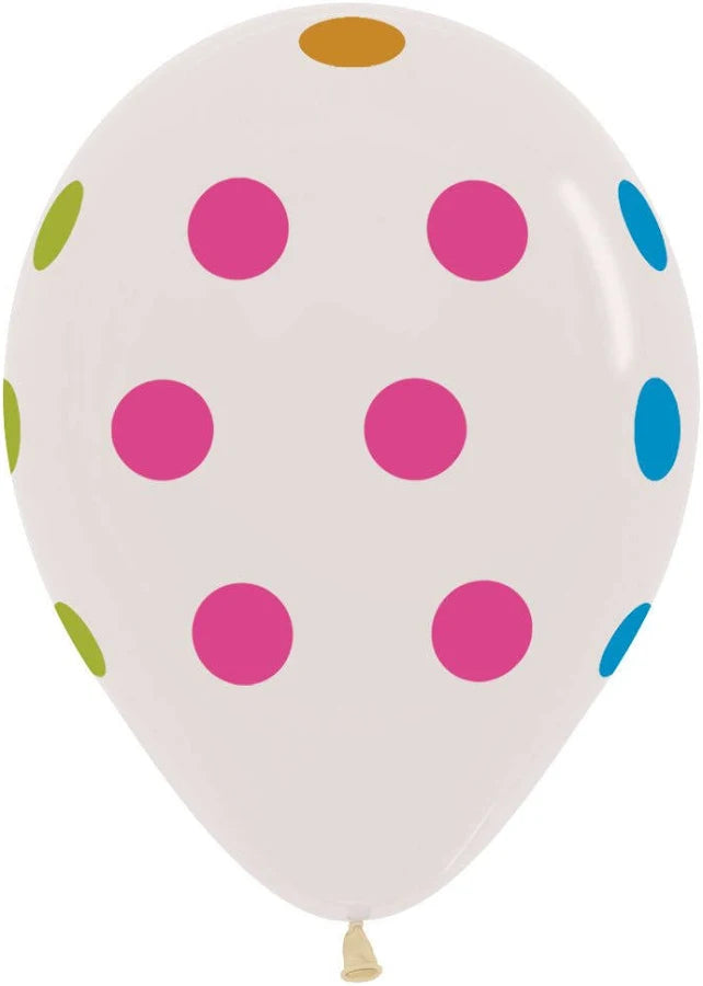 Sempertex 11” Big Polka Dots 50ct