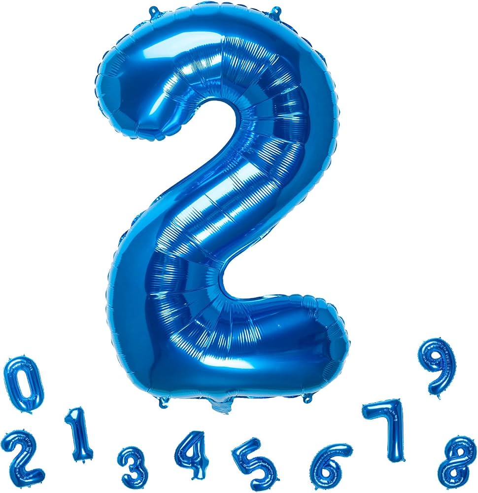 32" Dark Blue Number 2