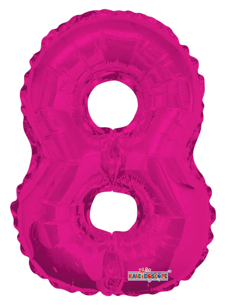 14” Number 8 Hot Pink