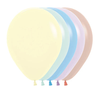 Sempertex 11” Pastel Matte Assorted (100ct)