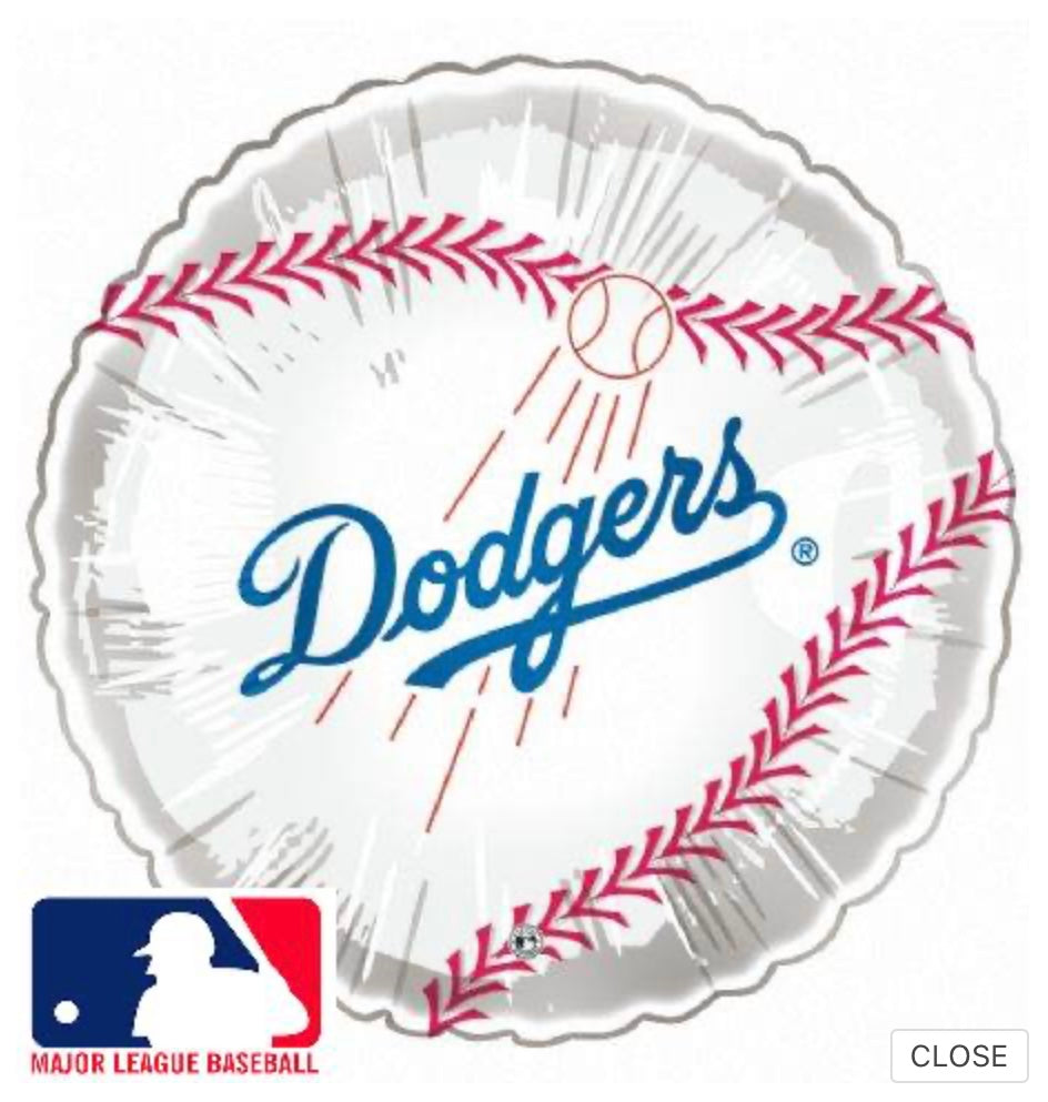9” Airfill Only Baseball Los Angeles