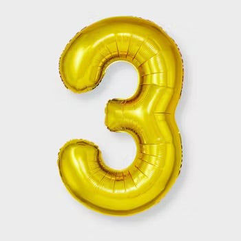 34” Number 3 Gold CONVER