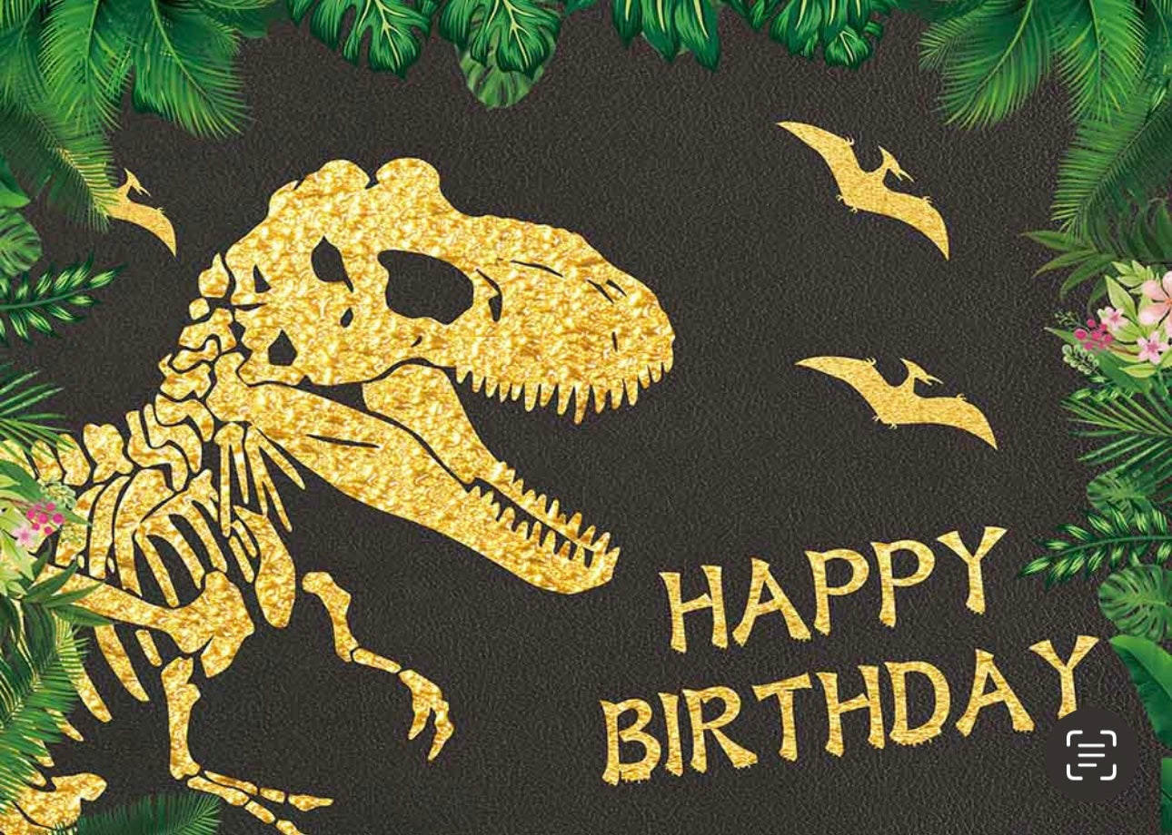 Backdrop: Dinosaur Happy Birthday #146