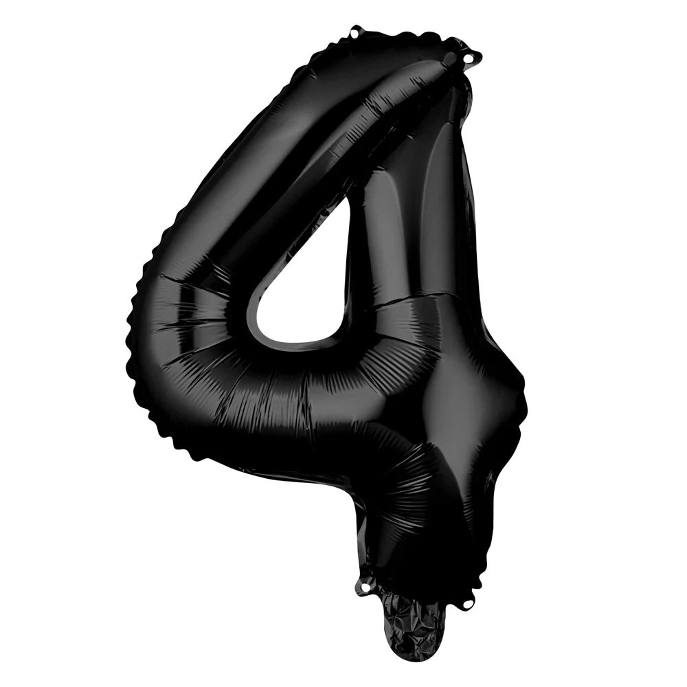 16" Black Number #4