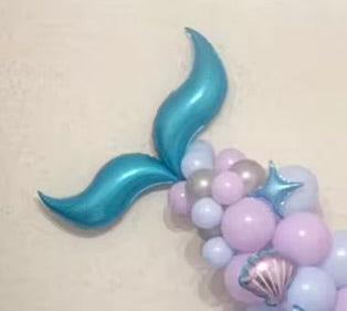 18" Blue Mermaid Tail 2ct