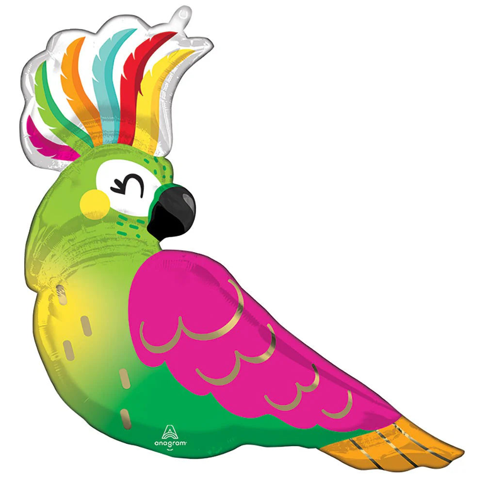 30" Tropical Parrot Foil