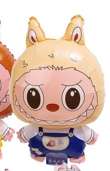 18" Labubu Big Head: Yellow with stick