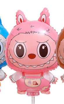 18" Labubu Big Head: Pink with stick