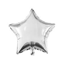 5” Star Foil - 2pcs Silver