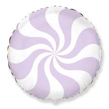 18" Candy Round Foil Balloon: Purple