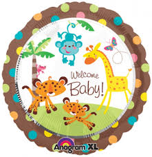 18" Fisher Price welcome baby balloon