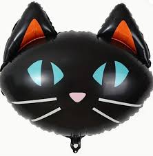 Jumbo Black Cat Head