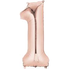 34” Number 1 Rose Gold Anagram