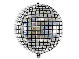 22" Silver Disco Ball Orbz