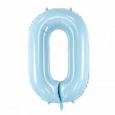 34” Number 0 Baby Blue AiRise