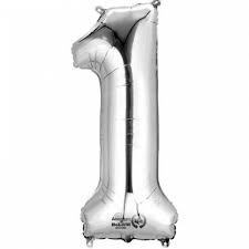 34” Number 1 Silver AiRise
