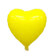 10” Foil Hearts: Pastel Yellow
