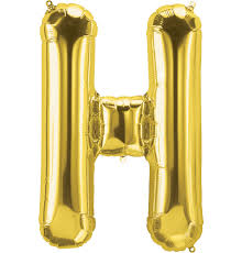 32" Letter H - Gold Foil