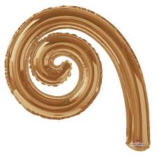 14” Kurly Spiral Gold 2ct