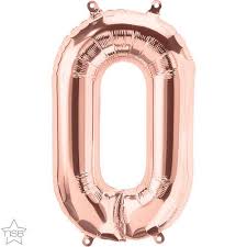 32" Letter O - Rose Gold Foil