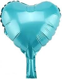 10" Foil Hearts: Light Blue