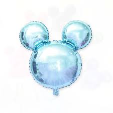 Mickey Foil Head: Light Blue 5pcs