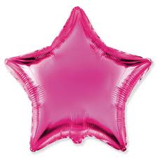 09” Star Foil - Fuchsia