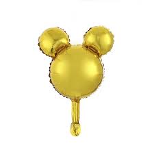Mickey Foil Head: Gold 5pcs