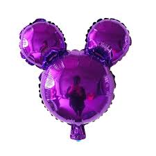 Mickey Foil Head: Purple 5pcs
