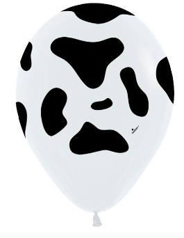 Sempertex 11” Cow Print 5pcs