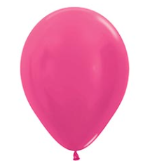 Sempertex 11” Metallic Fuchsia 100ct