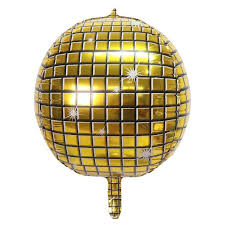 22" Gold Disco Ball Orbz