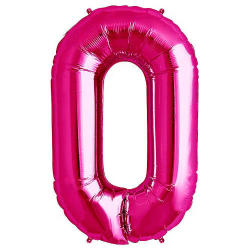 34” Number 0 Magenta North Star