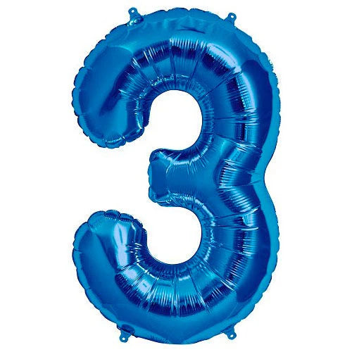 34" Number 3 Blue North Star