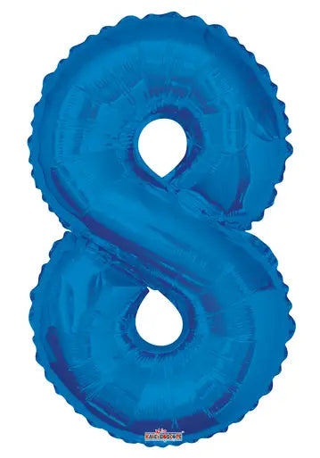34" Number 8 Royal Blue CONVER