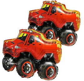 35" Cymylar Monster Truck Foil Mylar Balloon