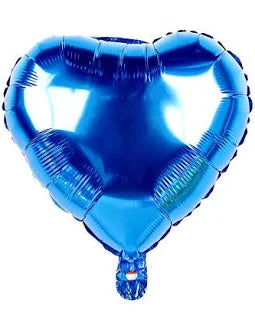 5" Foil Hearts: Dark Blue 5ct