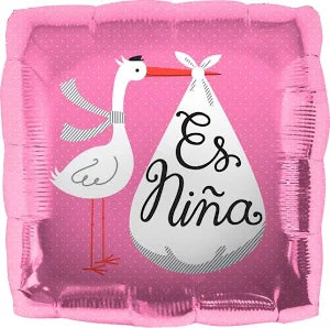 18" Es Nina Stork Balloon