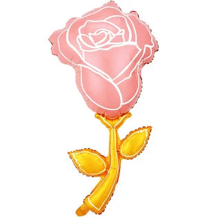 35" Rose Foil Balloon: Pink